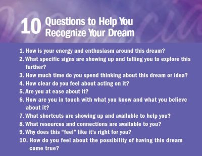 10 questions to help you find your dream