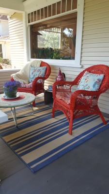 Living the Dream: Porch Makeover on a Budget - The porch after