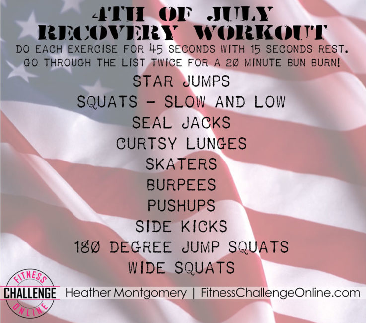 Holiday Workout: Recover From 4th of July BBQ Overload