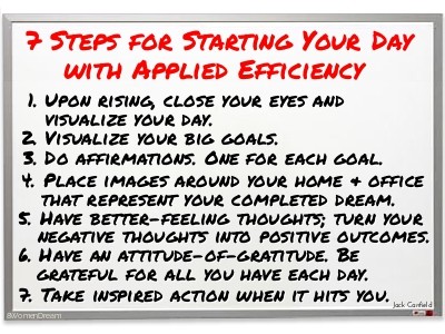 7 Steps for Starting Your Day with Applied Efficiency