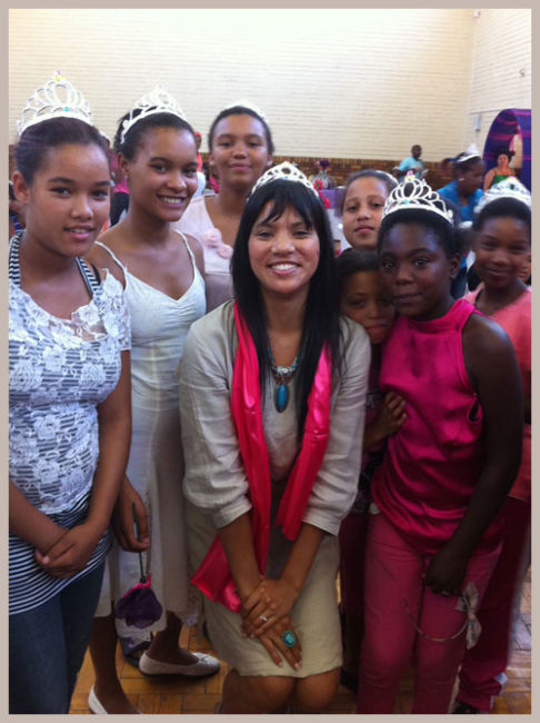Motivating Girls: The Princess Day Project Posing with Some Lovely Girls