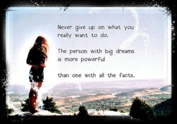 Inspirational Picture Quotes: The Person With Big Dreams