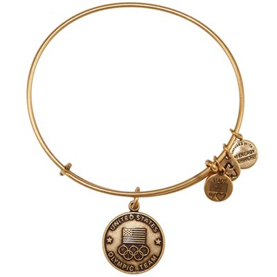 Dream Like an Olympian: Alex & Ani USA Olympics Gold Tone Expandable Charm Bracelet