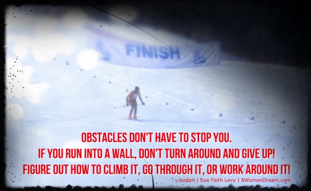 How Success After Setback is Possible: Alpine Skiing at the Olympics with Inspirational quote
