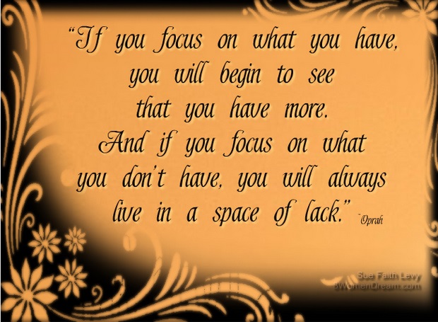 How Being Grateful for the Little Things Will Empower You to Change: Gratitude quote by Oprah