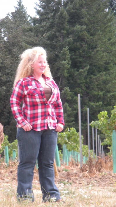 Size 14 and XL in the vineyard, Sept 2010.