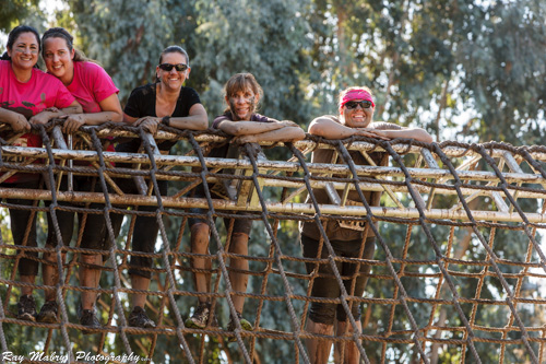 The cargo net climb at Dirty Girl 2012