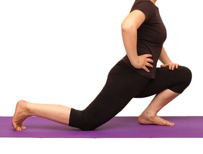 Kneeling hip flexor stretch