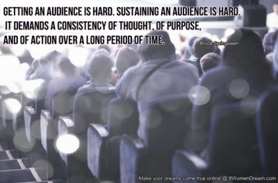 How Getting Attention Online is all About the Draw - Audience quote by Bruce Springsteen