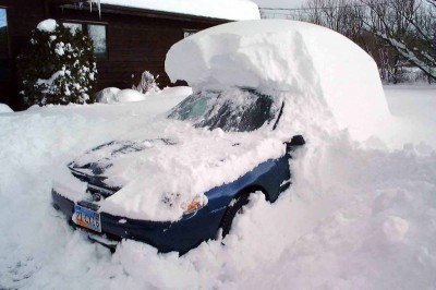 What Surviving a Blizzard Taught Me About Love - Car under snow