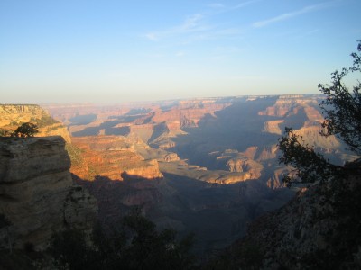 the sun on the grand canyon