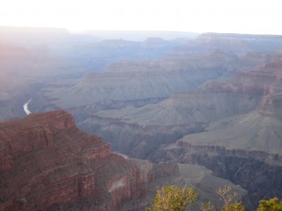 the colorado river going through the grand canyon