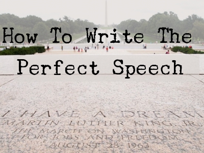 how to write an unforgettable speech