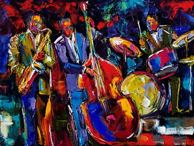 Finding Happiness By Making A House A Home: Jazz art for my wall
