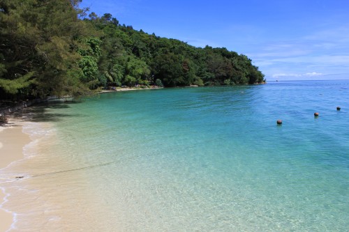 Tropical islands near Malaysian Borneo