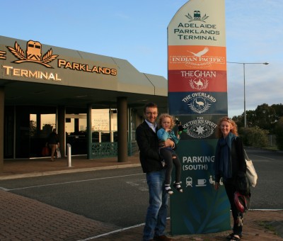 Catching the trans-continental train in Australia