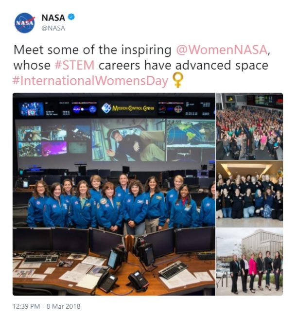 International Women's Day Tweets for Women Dreamers: NASA