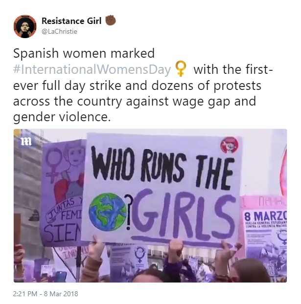 International Women's Day Tweets for Women Dreamers: LaChristie