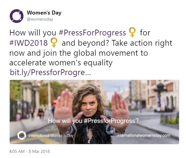 International Women's Day Tweets for Women Dreamers: Womensday