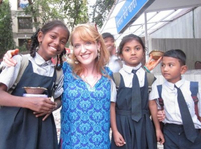 Live Your Dreams: Me with the children of India