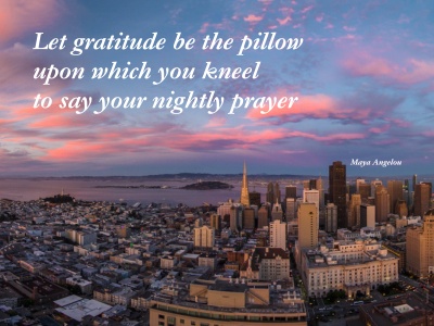 Maya Angelou quote on gratitude