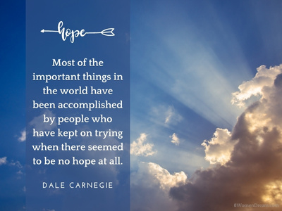 The most important thing is hope quote