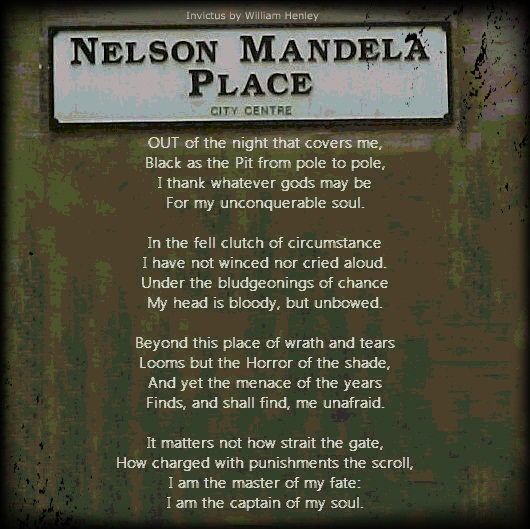 nelson mandela invictus poem