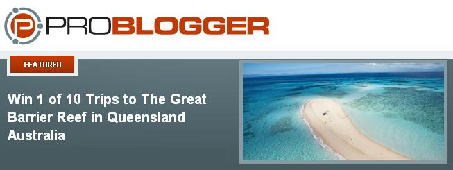 Travel Blogger Contests - ProBlogger