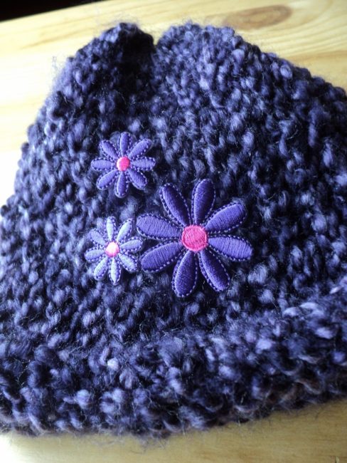 Create a Dream Day by Caring for Baby Violet: Renee's violet crochet baby hat