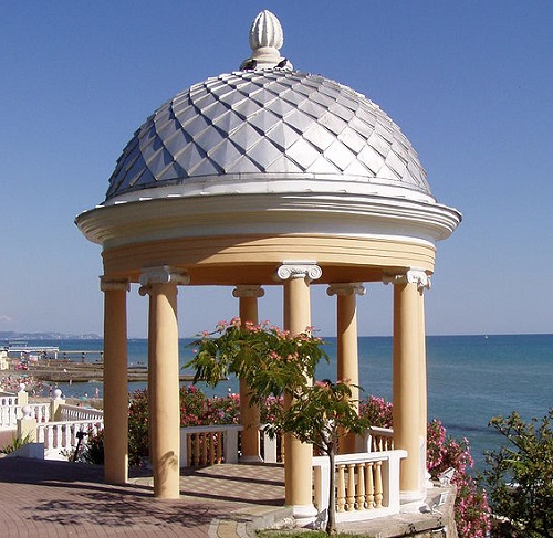 Who Else Wants to Travel to Russia? An arbour along the Sochi beach