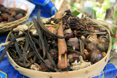Spices for sale in Munduk, Bali