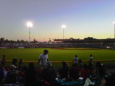 Images of Spring Training Dreams: Sunset on the lawn