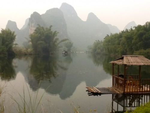 View from the Yangshuo Mountain Retreat in China