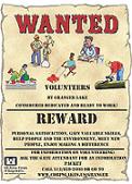 Volunteer Ad with clipart