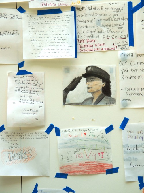 Wordless Wednesday Images of the Thank You Wall