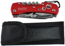 8 Must-haves to Pack for a Round the World Trip: BlizeTec 14 Functional Multi Purpose Red Tactical Folding Knife