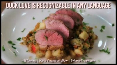 Duck quote by chef Maria Vieages