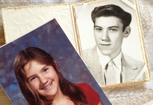 Heather at 12 and my Father at 18