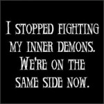 fighting inner demons