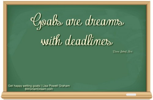 Finding Happiness Through Working on Goals - Goal setting Quote