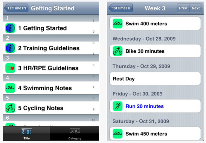 First Time Tri iPhone Apps for Triathletes