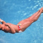 Famous Olympic Images: Greg Louganis 
