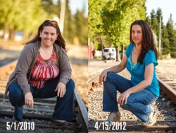 Heather Before and After weight loss