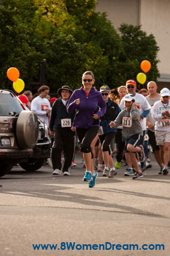 Start of the 5k run on race day at Cloverdale Harvest Fair