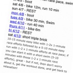 Heather Triathlon Taper Week Plan