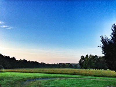 Sunrise on the farm.