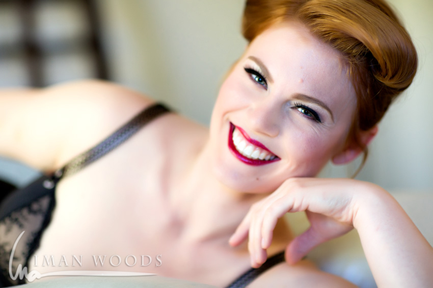 Iman Woods Pinup Therapy - Using natural light to showcase natural beauty. Lit from large windows behind me.