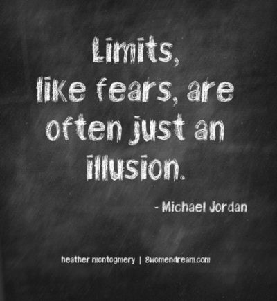Image Quote: Limits like fears are often just an illusion - Michael Jordan