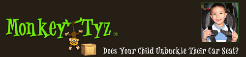 Bringing Monkey Tyz To Market: Monkey Tyz - Keeping Children Buckled In Their Car Seats!