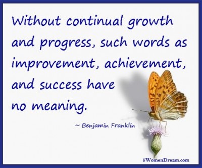 Why You Aren't A Success Online or Off When it Comes to Your Big Dream - Success quote by Benjamin Franklin